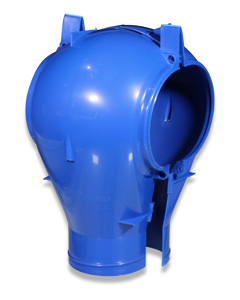 Housing for outlet B with shut-off FlexVey 125